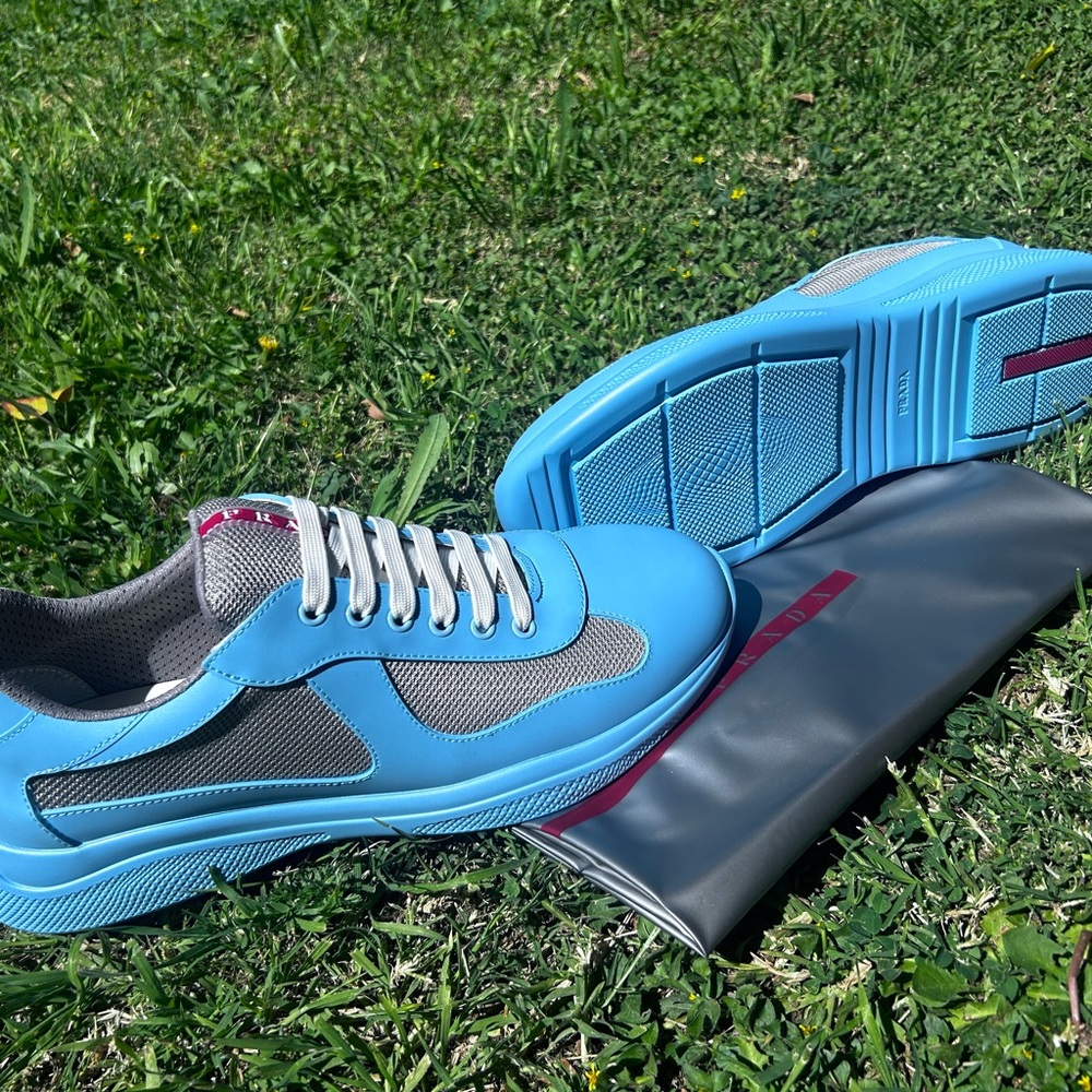 Men's Blue and Gray Sneakers